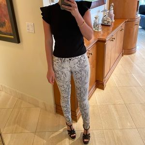 7 for all mankind white jeans